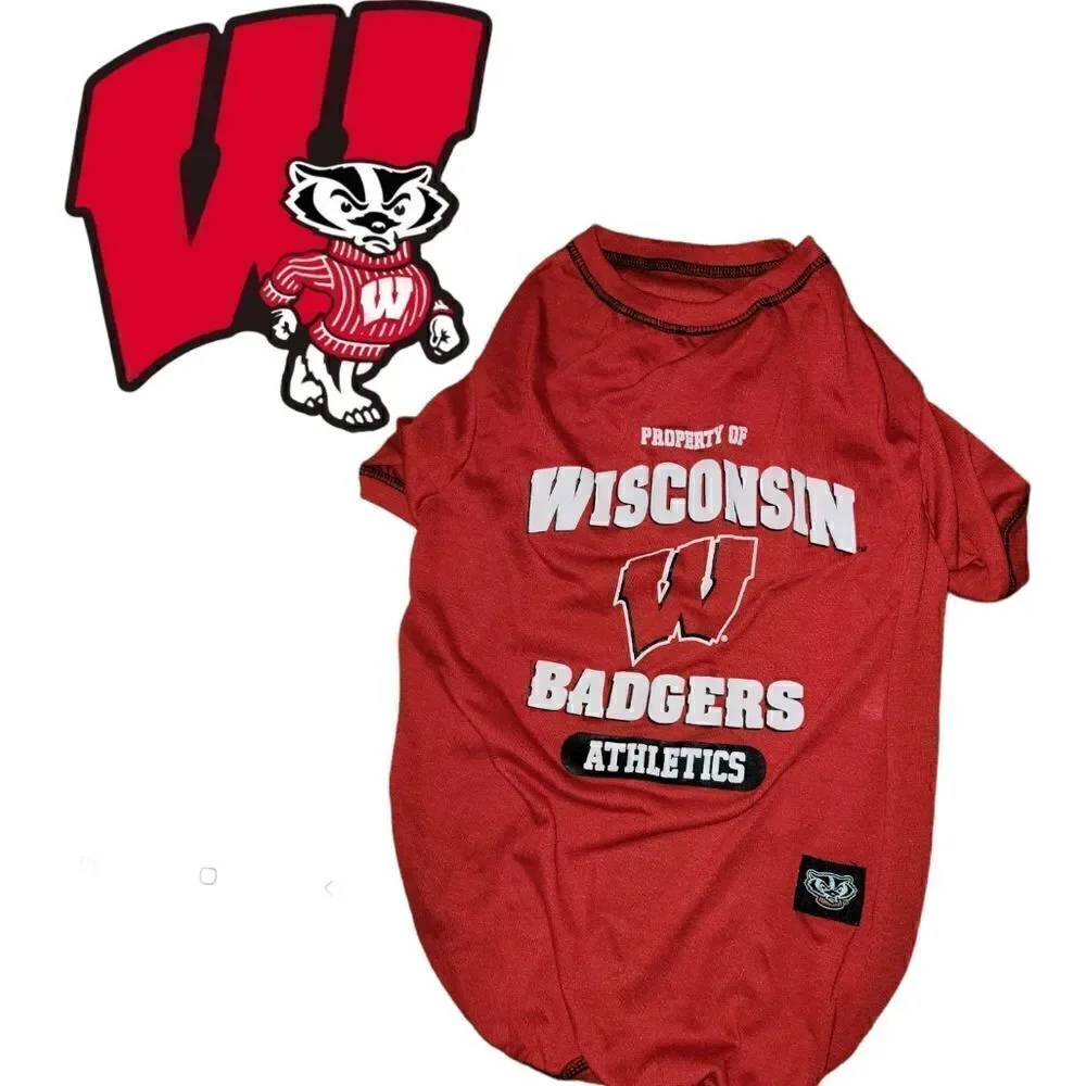 Wisconsin Badgers Dog Shirt Large #DGC8